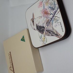 VINTAGE Presence Australian Casa Coasters, Boxed Fauna Set of 6, 1987